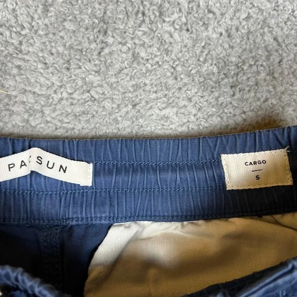 PacSun Cargo Pants Mens Small Blue Excellent Drawstring Utility Trousers - Picture 6 of 8